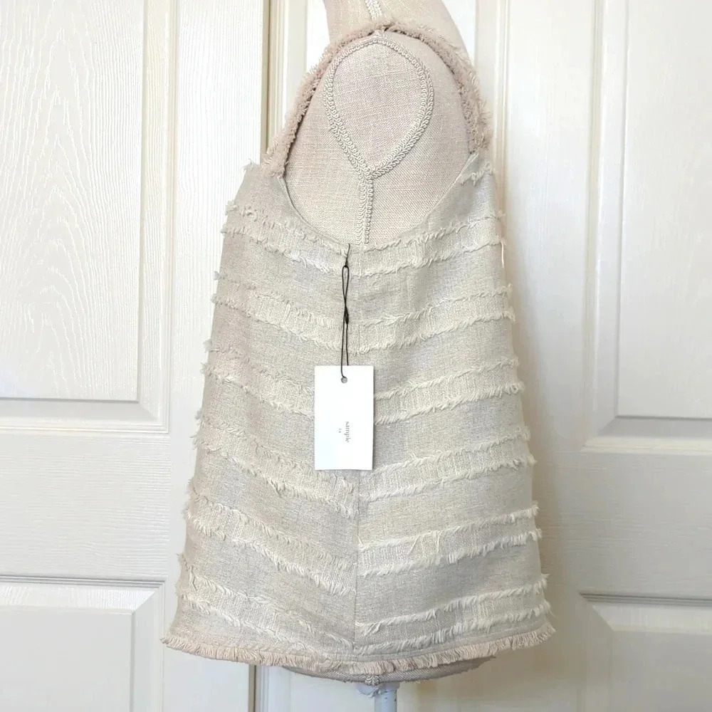 Le Clair De Lune Linen Tank - Picture 4 of 7